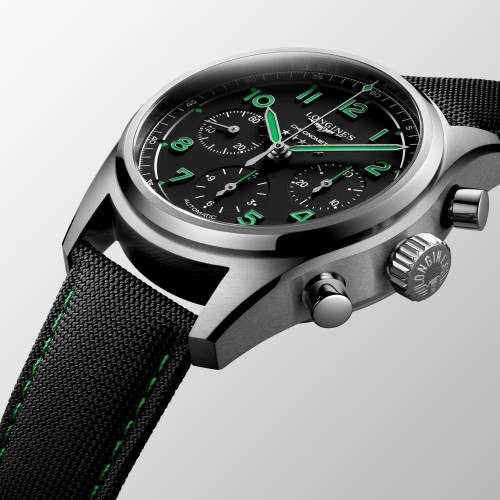 LONGINES SPIRIT L3.829.1.53.2 Titanio 42 mm Cronografo Automatico Nero Pioneer Edition