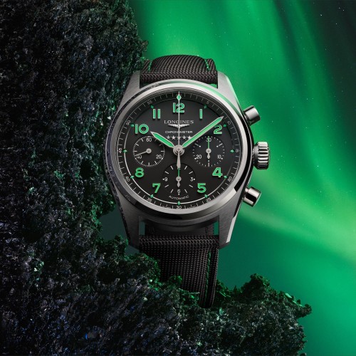 LONGINES SPIRIT L3.829.1.53.2 Titanio 42 mm Cronografo Automatico Nero Pioneer Edition