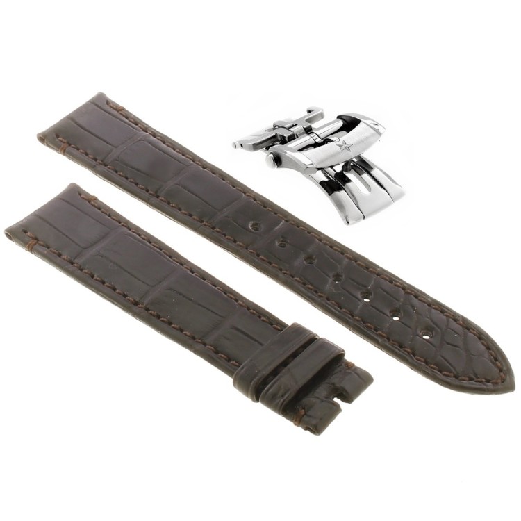 Zenith Cinturino 27.00.2118.498 FDA Alligatore Marrone opaco 21/18 mm con deployante