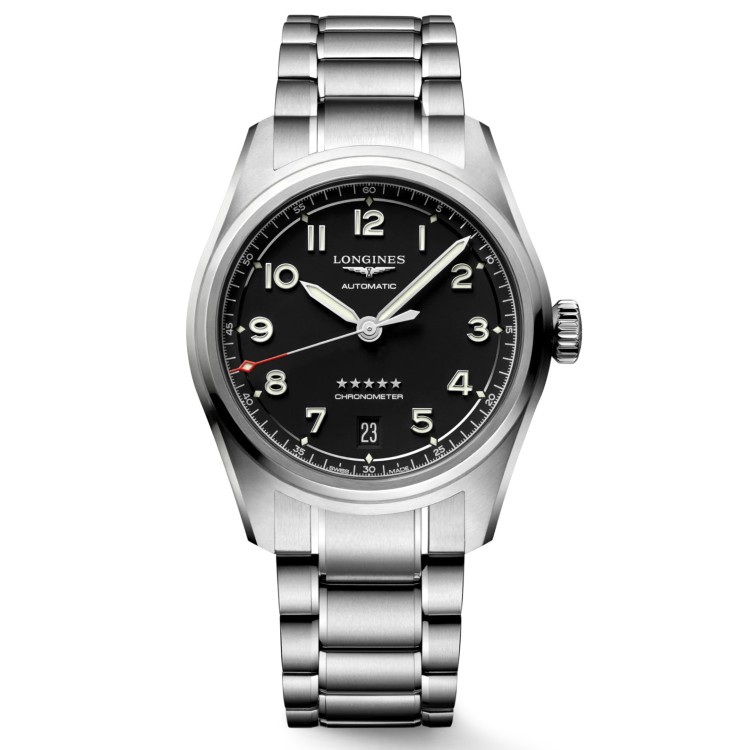 LONGINES SPIRIT L3.410.4.53.6 Acciaio 37 mm Automatico Nero.