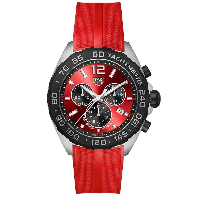 TAG HEUER FORMULA 1 CAZ101AN.FT8055 43 mm Cronografo Quarzo Rosso