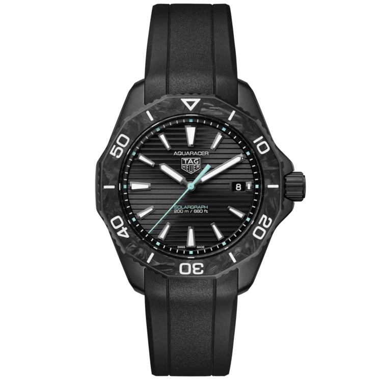 TAG HEUER AQUARACER WBP1112.FT6199 Professional 200 Solargraf 40 mm Acciaio DLC e  Carbonio Nero Quarzo