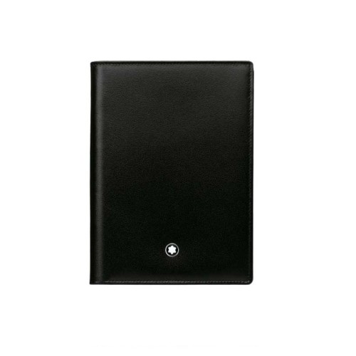 Meisterstuck MONTBLANC Portafoglio Verticale 130074 7cc ID Card Nero.