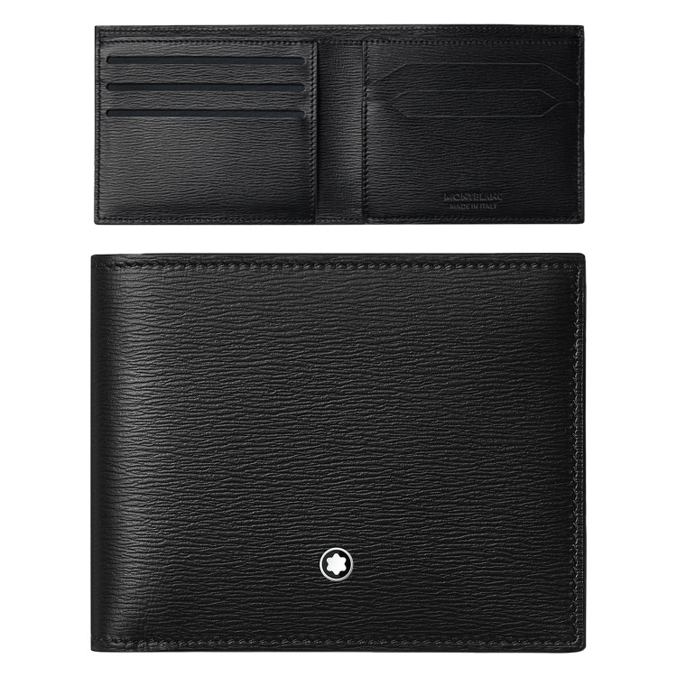 Meisterstruck Full Grain MONTBLANC Portafoglio Orrizontale 129242 per 6 CC.