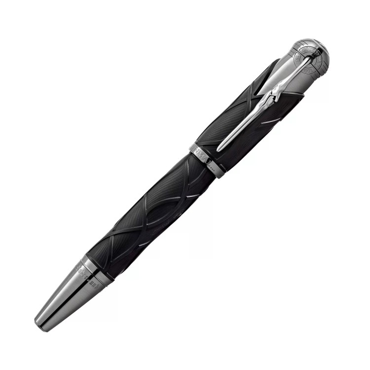 MONTBLANC Fratelli Grimm128362 Stilografica pennino M Giallo Oro.