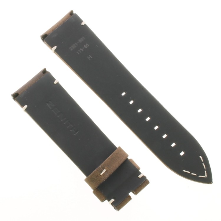 Zenith Cinturino Pelle Nubuck oily marrone, 23/21 mm, Pilot Type 20 Ton Up 11.2430.679