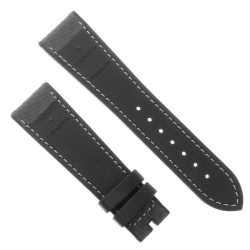 Zenith Cinturino Caucciù e fibra di carbonio Nero 22/18 mm. El Primero Skeleton 49.2520.400/69 45mm