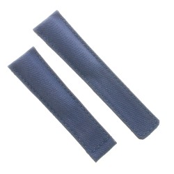 Cinturino Misure adatte a Tag Heuer Monaco, in tessuto effetto Cordura Blu, 22/18 mm.