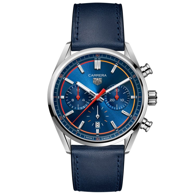 TAG HEUER CARRERA Cronografo CBN201D.FC6543 Blu 42 mm Acciaio.
