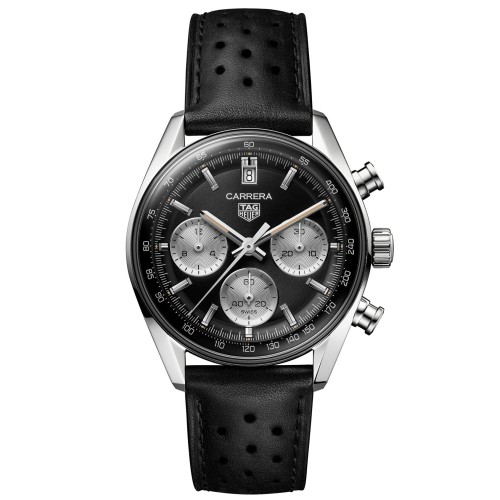 TAG HEUER CARRERA Cronografo CBS2210.FC6534 Nero 39 mm Acciaio. Panda Glassbox