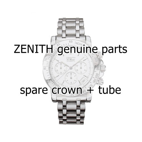 Zenith Corona a Vite Acciaio + Tubo per El Primero cronografo Rainbow  tutti i modelli.