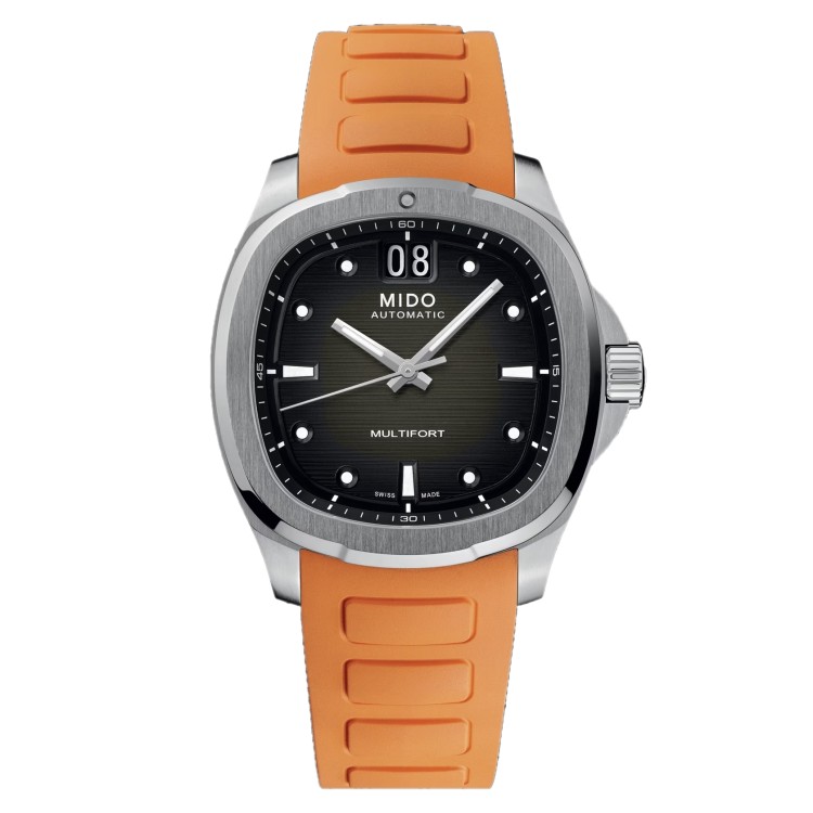MIDO Multifort TV Big Date M049.526.17.081.00 Automatico in Acciaio 40 mm rettangolare Grigio.
