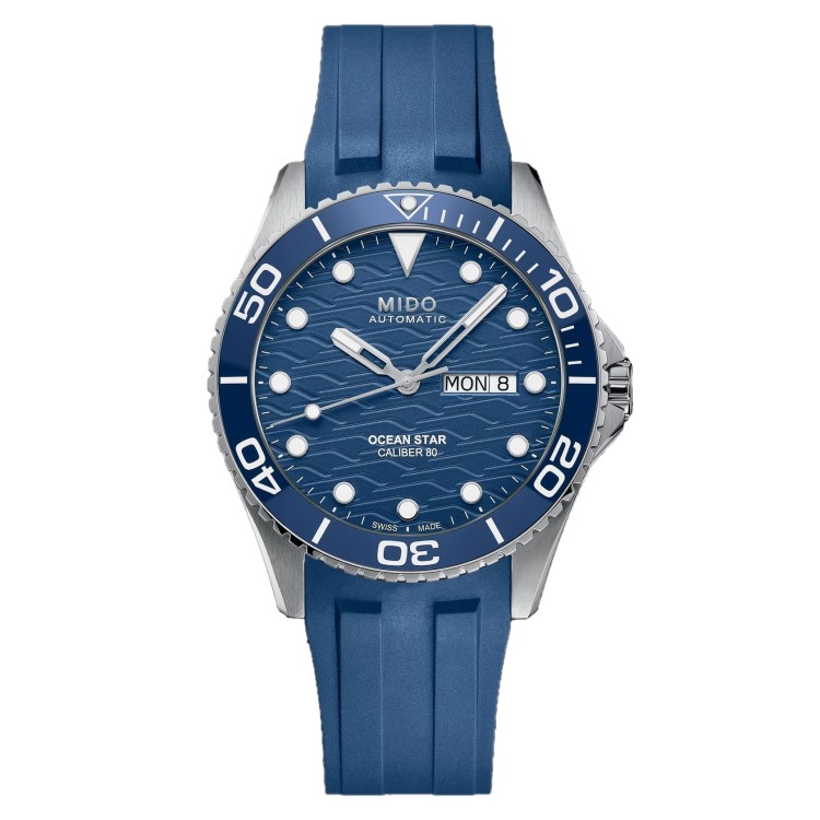 MIDO Ocean Star 200C M042.430.17.041.00 Automatico in Acciaio e Ceramica 42,5 mm Blu.