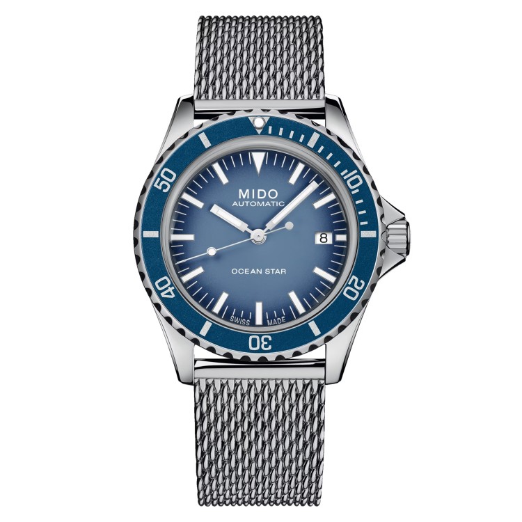 MIDO Ocean Star Tribute M026.807.11.041.01 Automatico in Acciaio 40,5  mm Blu.