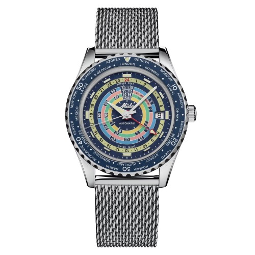 MIDO Ocean Star Decompression World Timer M026.829.17.041.00 Automatico 40,5 mm Blu