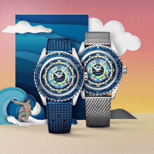MIDO Ocean Star Decompression World Timer M026.829.17.041.00 Automatico 40,5 mm Blu