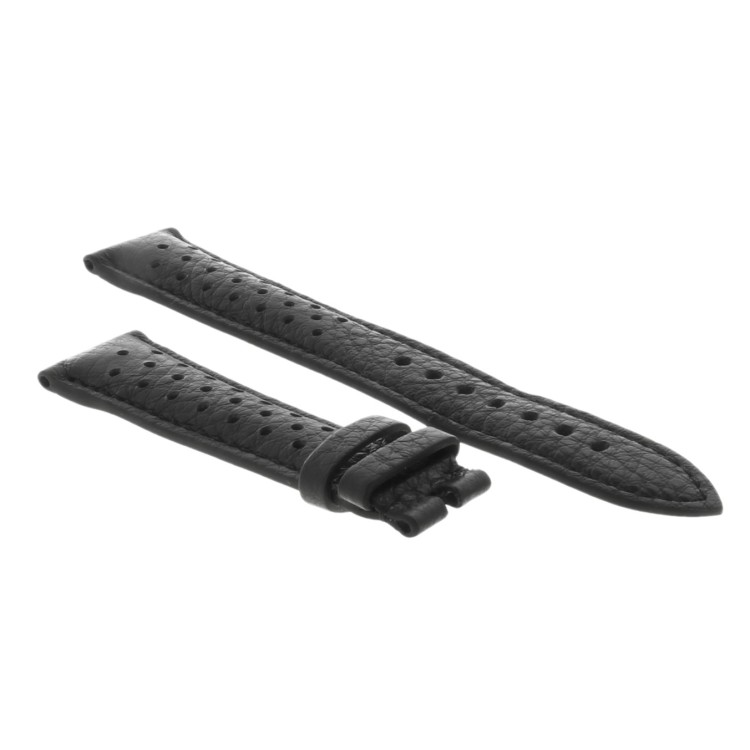 Tag Heuer Cinturino Carrera FC8317 Pelle Nero martellato, 19/16 mm,  CBK221H. 60th anniversary