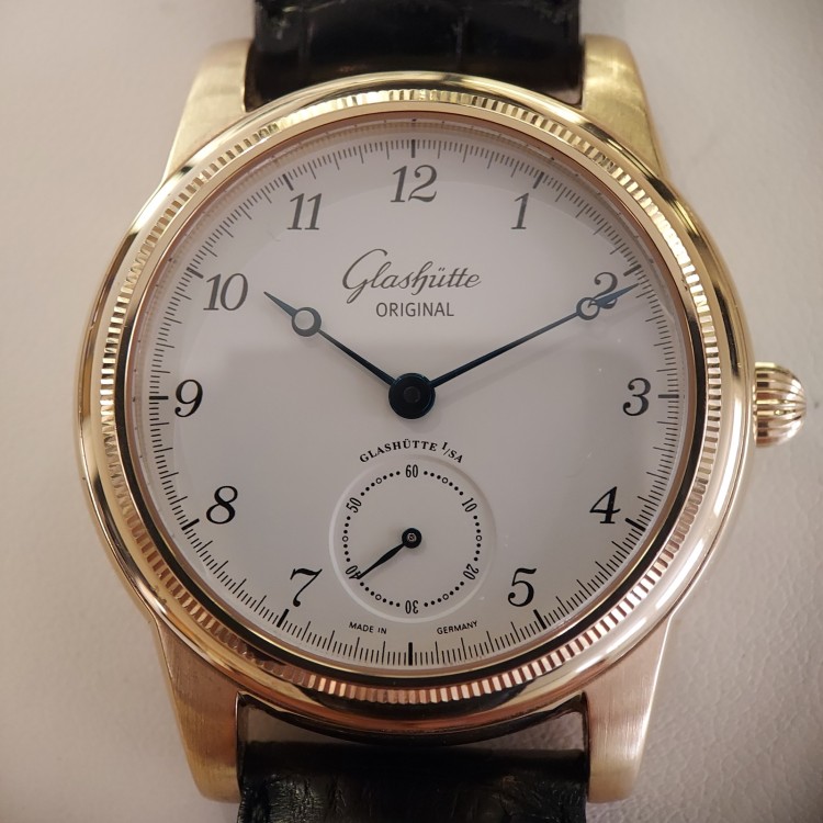 GLASHUTTE 1845 Classic ref 49-05-04-02-04 Meccanico a carica manuale 39 mm in Oro Rosa 18 kt