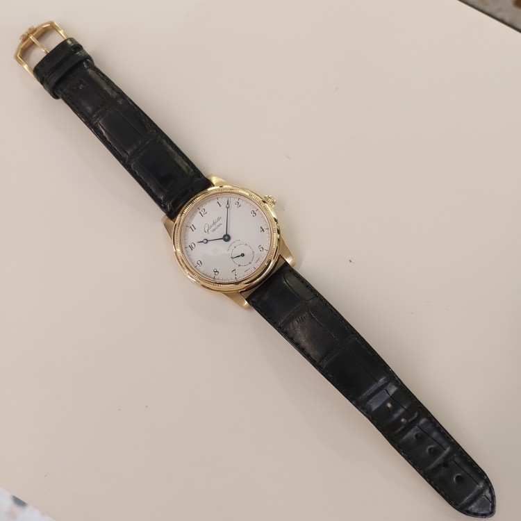 GLASHUTTE 1845 Classic ref 49-05-04-02-04 Meccanico a carica manuale 39 mm in Oro Rosa 18 kt