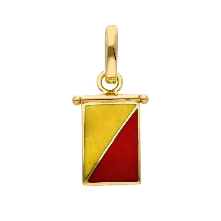 Iniziale Iniziale O Codice Nautico Oro 18 kt
