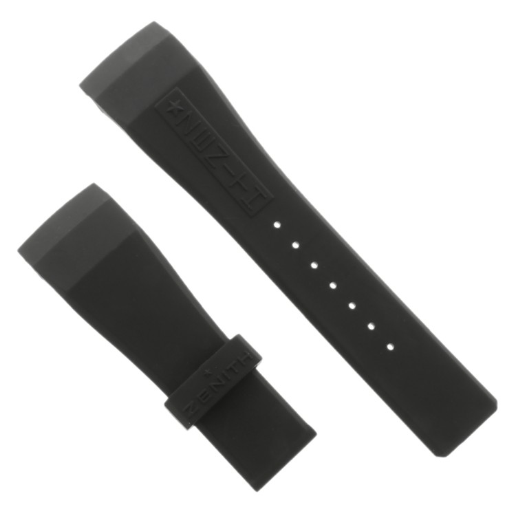 Zenith Cinturino Caucciù Nero 23/18 mm Grand Port Royal 03.0550.685 o 4021 , 03.0550.4039