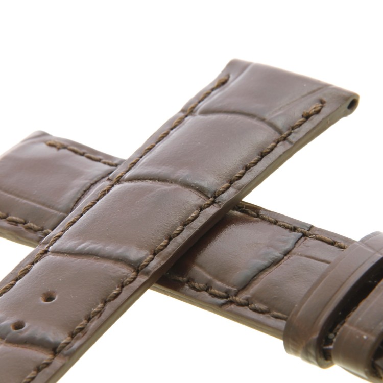 Frederique Constant Cinturino FCS-DBRSB20x18 Stampa Alligatore Marrone 20-18 mm