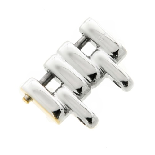 Longines maglia acciaio e oro giallo PVD per Presence misure maglia 11 x 5,9 x 3 mm