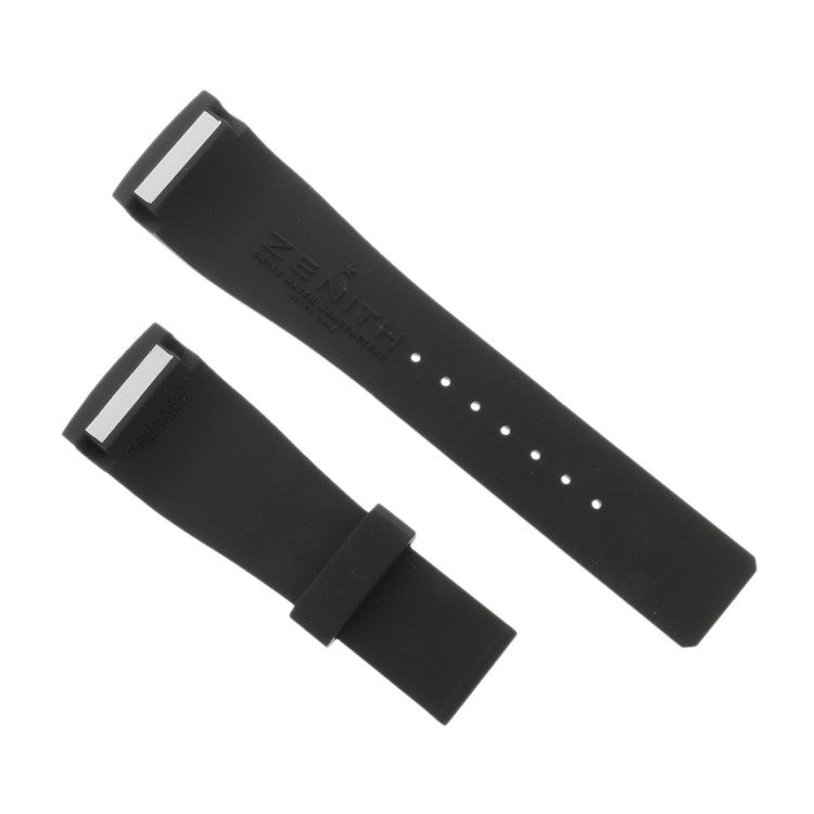 Zenith Cinturino Caucciù Nero 23/18 mm Grand Port Royal 03.0550.685 o 4021 , 03.0550.4039