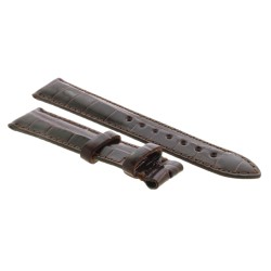 Cinturino Sartoriale Alligatore Marrone Testa di Moro Lucido 18/16 mm B40B classico. 2
