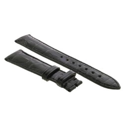 Cinturino Sartoriale Alligatore Nero Lucido 20/16 mm B45B classico.. 2