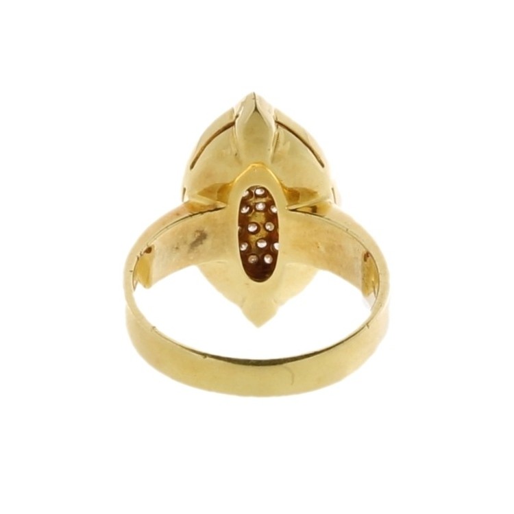Anello Rubino Diamanti ct 0,30 Oro 18 kt