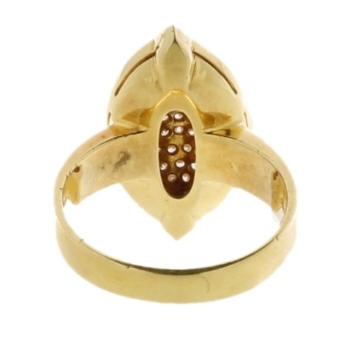 Anello Rubino Diamanti ct 0,30 Oro 18 kt