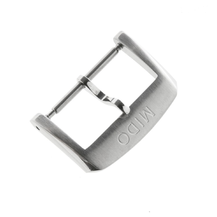 Mido Fibbia Ardiglione 20 mm Acciaio.
