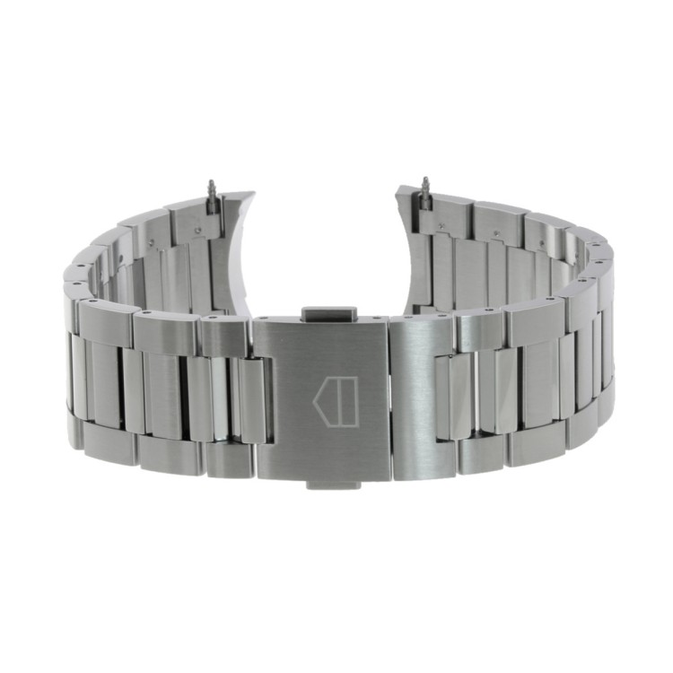 Tag Heuer Bracciale BA0642 acciaio per Carrera 02 cronografo 42 mm ansa 22 mm.