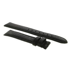 Cinturino Pelle Nero Opaco 16/14 mm B40B fodera nera classico. 2