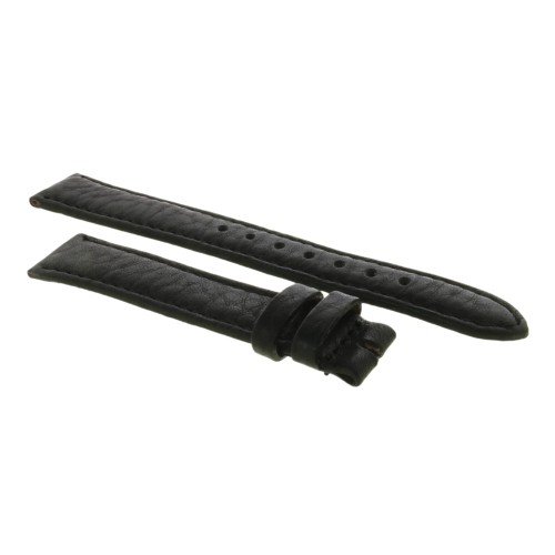 Cinturino Pelle Vari Nero Opaco 16/14 mm B40B fodera nera classico.