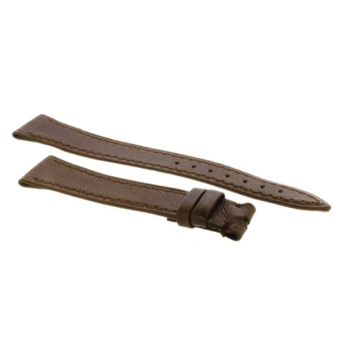 Cinturino Pelle Agnello Marrone opaco 16/12 mm B25B Piatto classico
