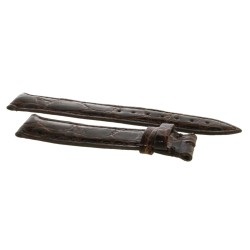 Cinturino Coccodrillo Marrone Testa di Moro Lucido 16/14 B37B forma classica 2