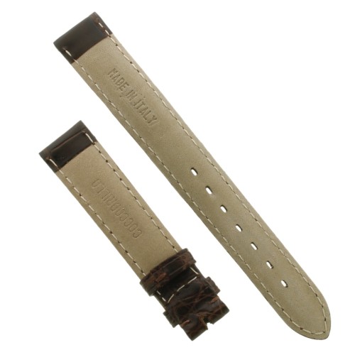 Cinturino Alligatore Marrone Moka Opaco 18/16 mm B45B classico