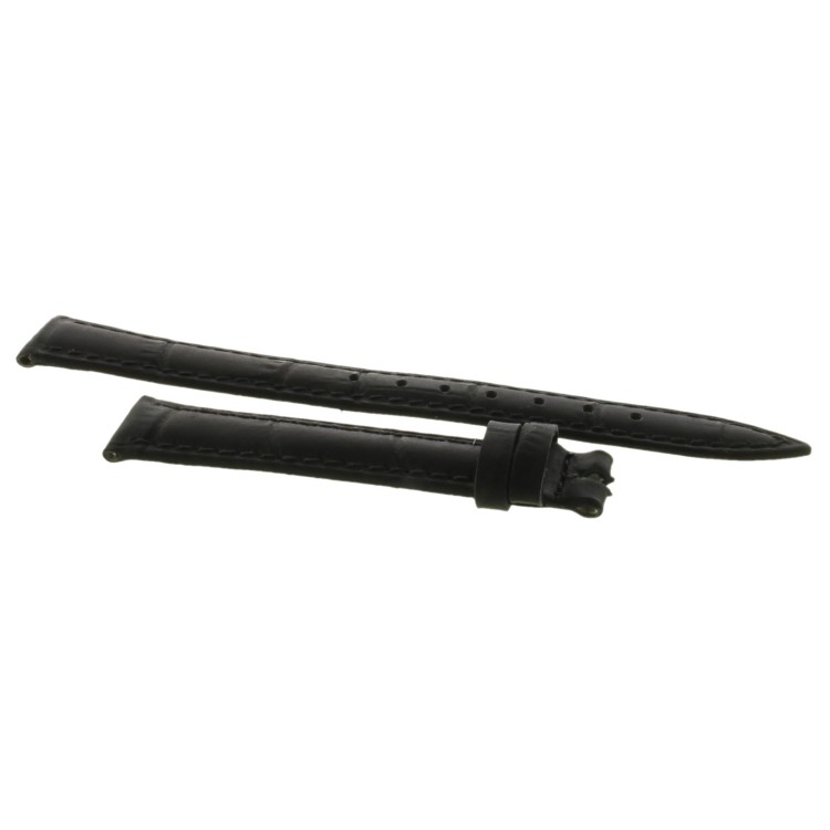 Cinturino Stampa Alligatore Nero Opaco 12/10 mm B30B classico