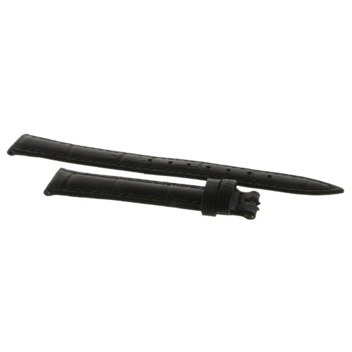 Cinturino Stampa Alligatore Nero Opaco 12/10 mm B30B classico