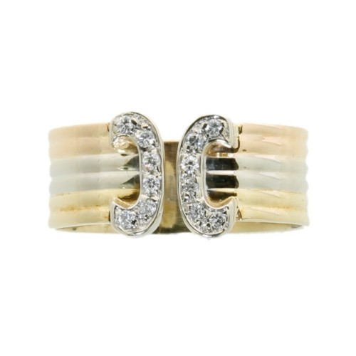 Anello Fascia Diamanti ct 0,12 Oro 18 kt