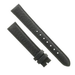 Cinturino Pelle Nero Opaco 16/14 mm B40B fodera nera classico.