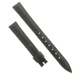Cinturino Stampa Alligatore Nero Opaco 12/10 mm B30B classico