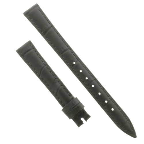 Cinturino Stampa Alligatore Nero Opaco 12/10 mm B30B classico