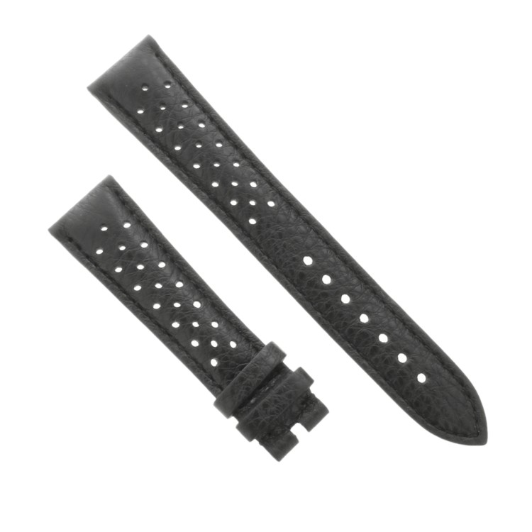 Tag Heuer Cinturino Carrera FC8317 Pelle Nero martellato, 19/16 mm,  CBK221H. 60th anniversary