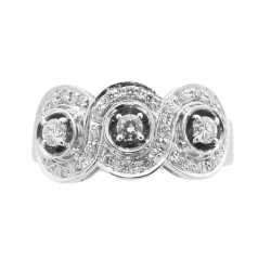 Anello Fascia Diamanti ct 0,43 Oro 18 kt 2
