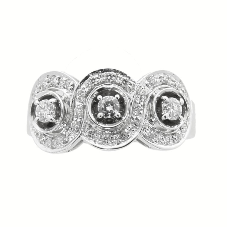 Anello Fascia Diamanti ct 0,43 Oro 18 kt