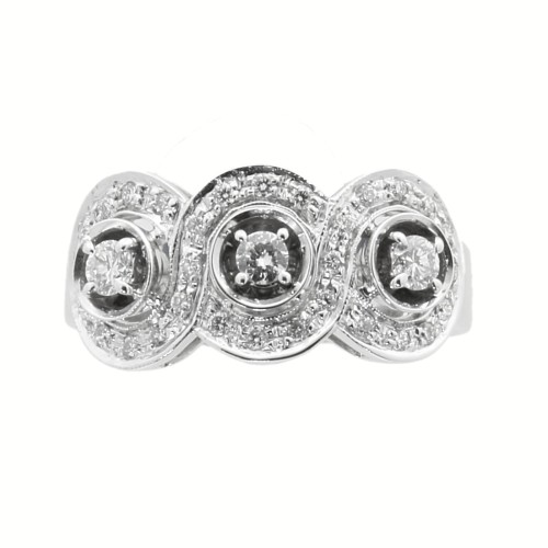 Anello Fascia Diamanti ct 0,43 Oro 18 kt