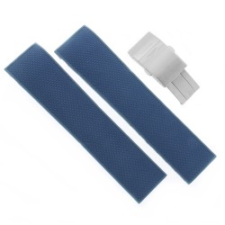 Longines Cinturino Caucciù Blu 19/17  FDA Hydroconquest Ceramic L3.783.4 Con chiusura.